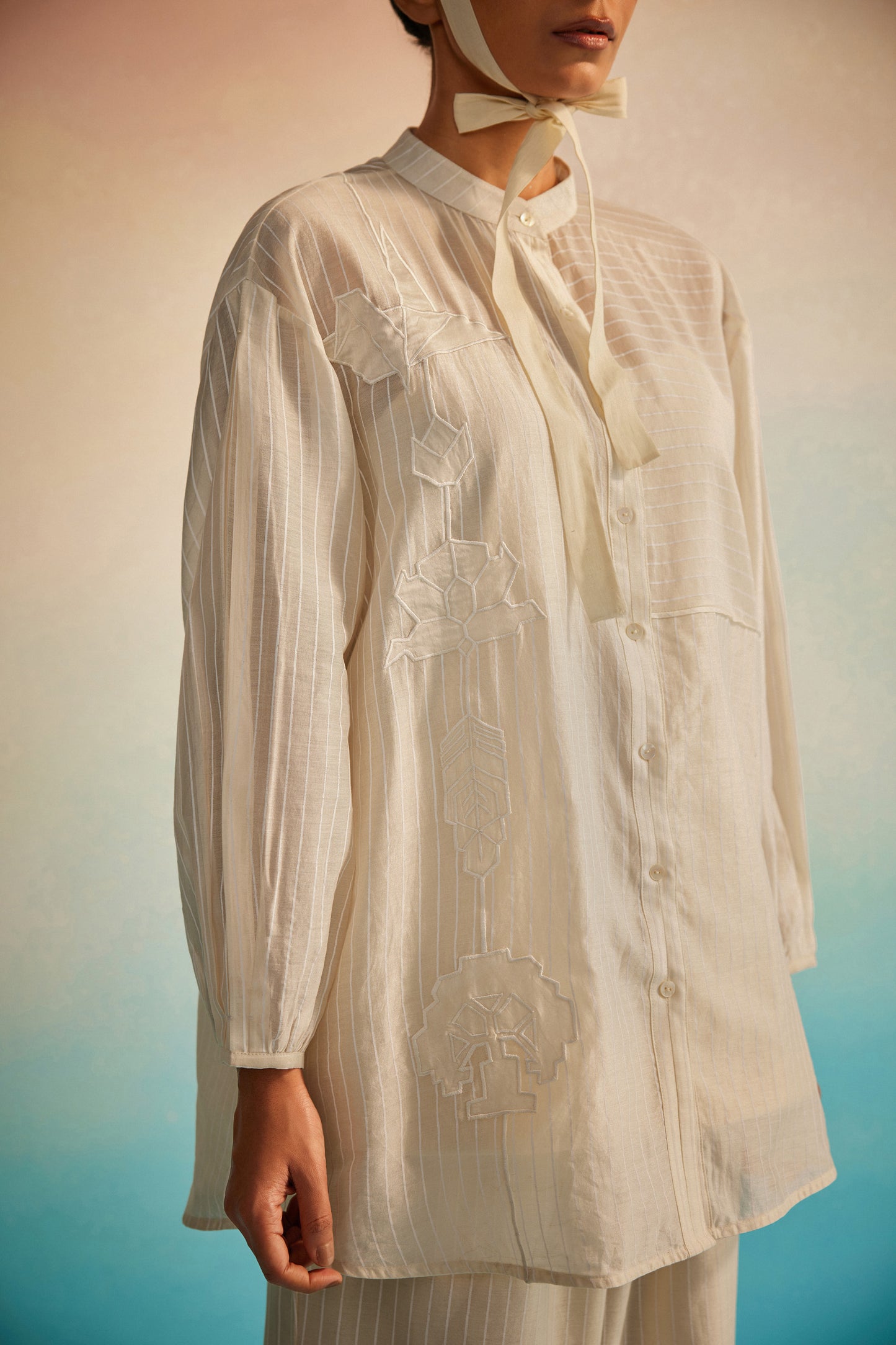 Akai Ito Mandarin Shirt