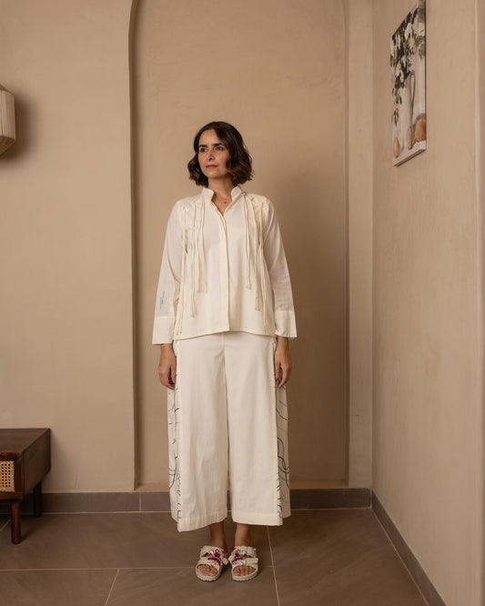 Celeste Top and Pants Set (Beige)