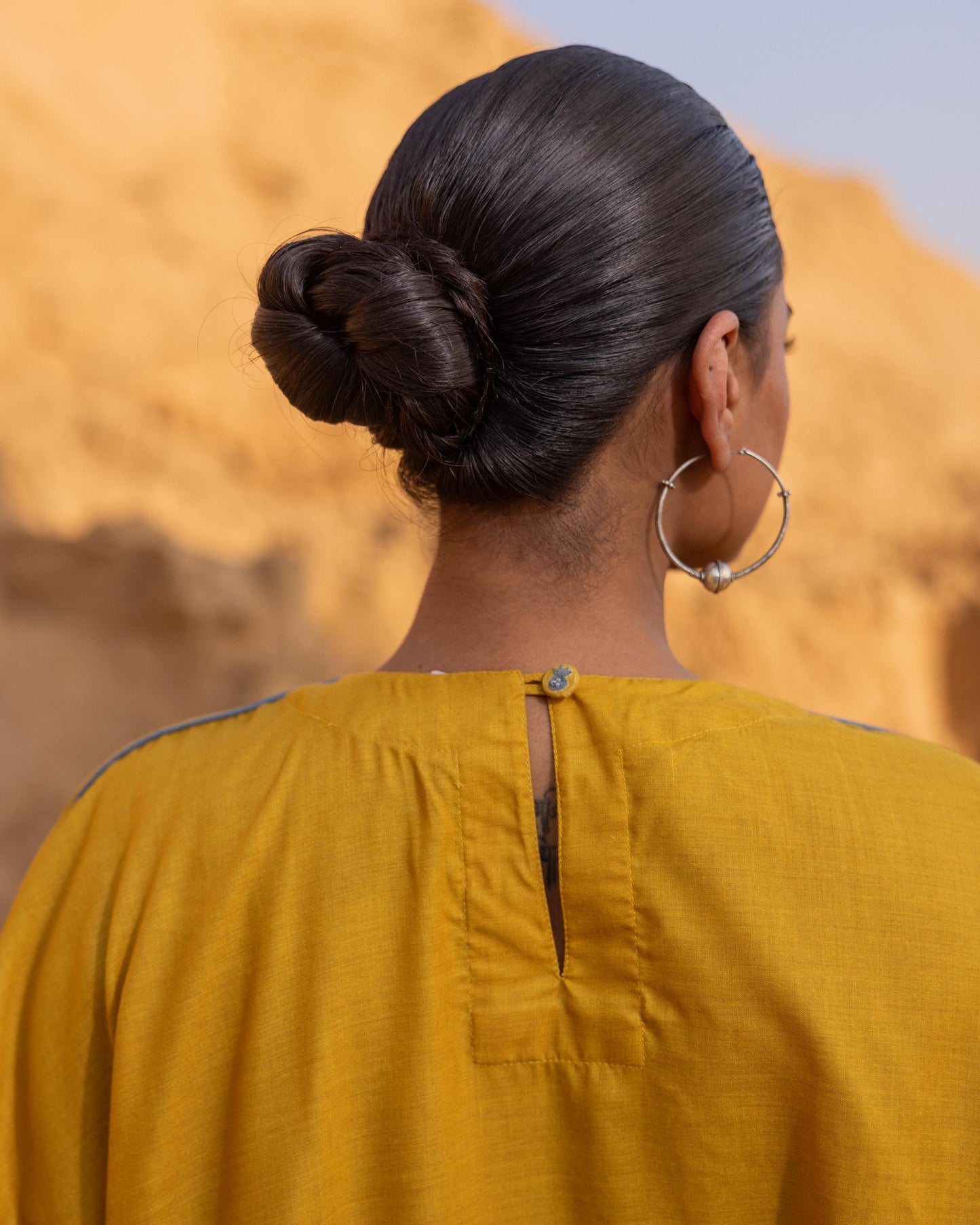 MOSAIC TOP - MUSTARD