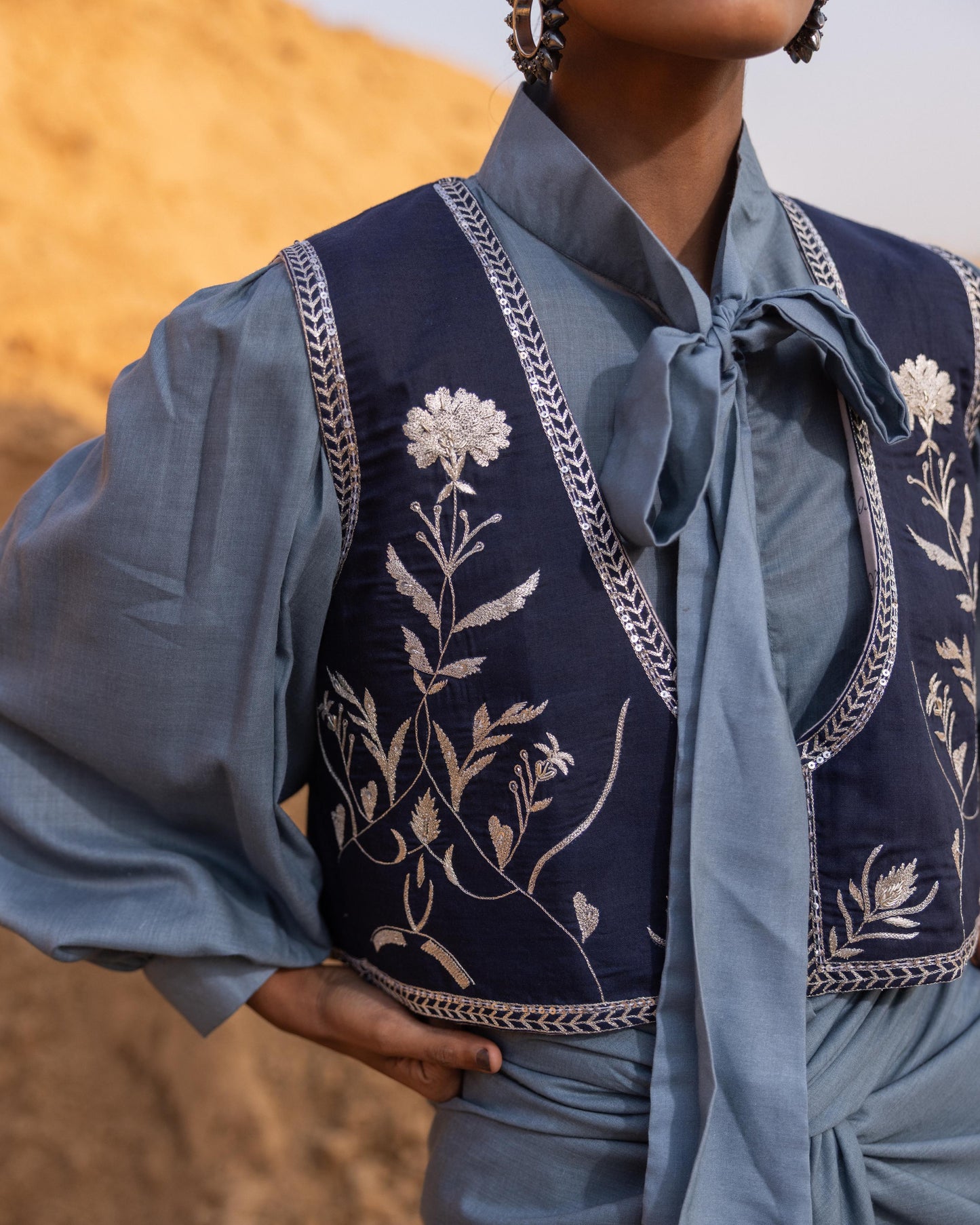 LYNOR JACKET - Normandy & BLUE