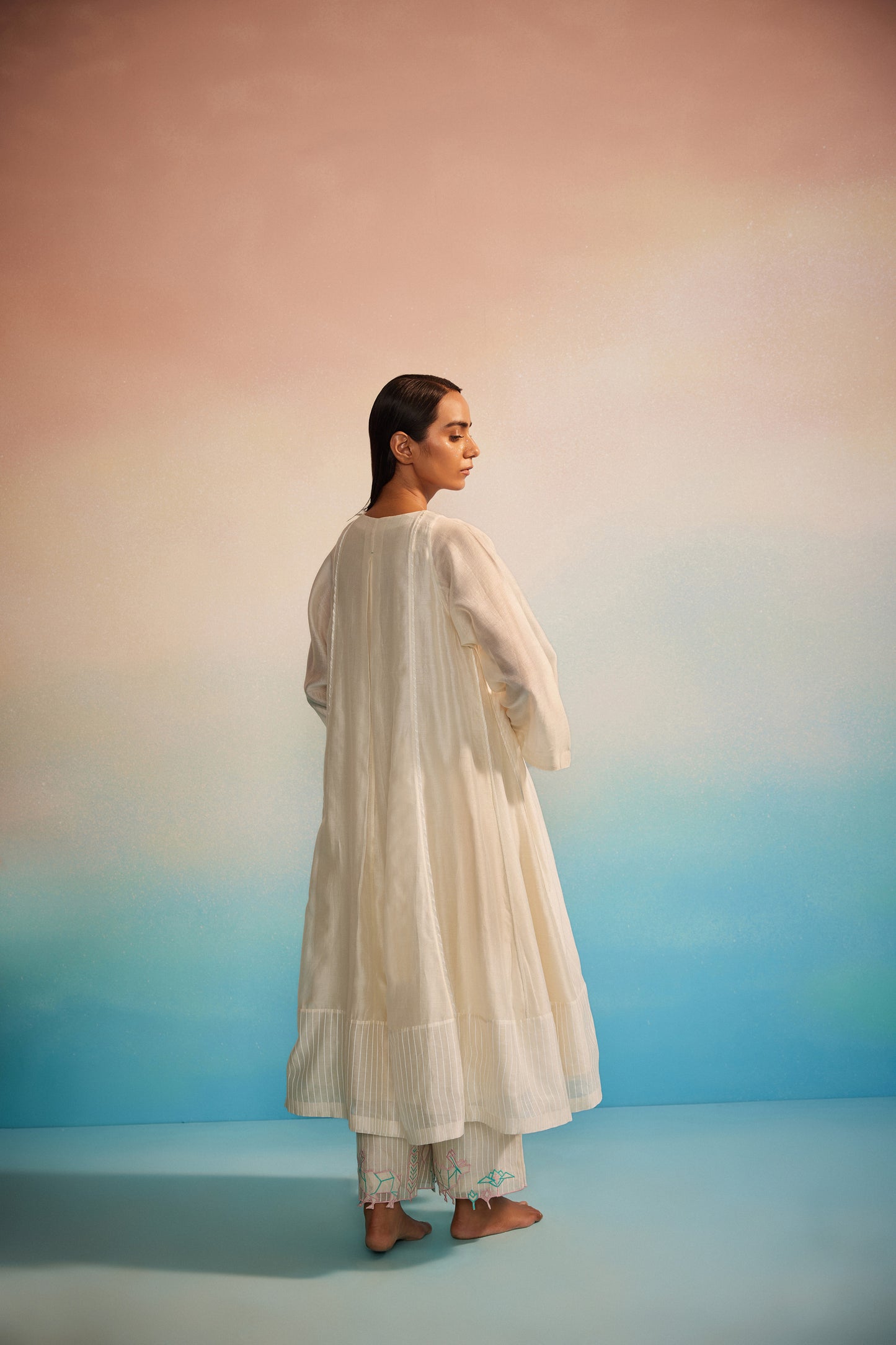 Midori Panelled Kurta Set