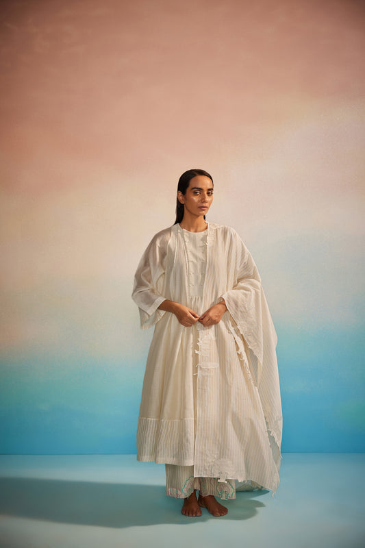 Midori Panelled Kurta Set of 3