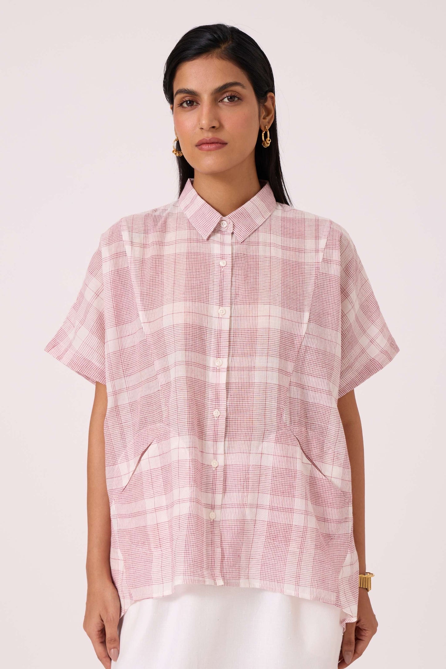 Sibyl Checkered Handwoven Shirt