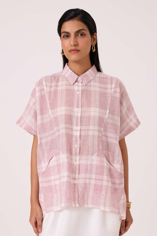 Sibyl Checkered Handwoven Shirt