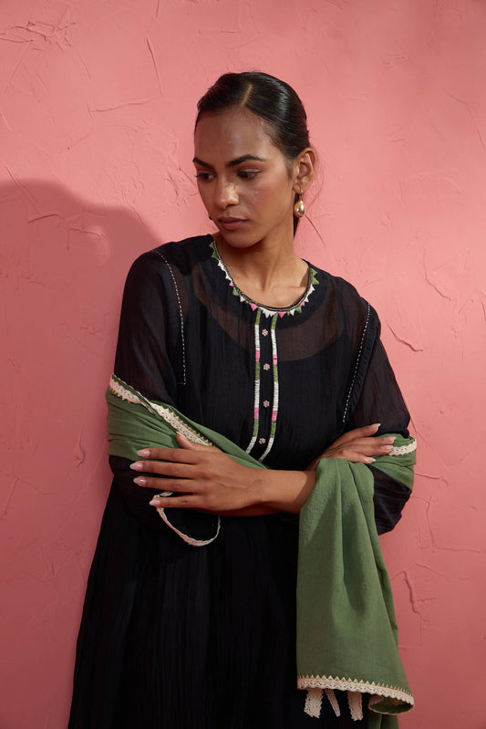 Green Zoya Dupatta