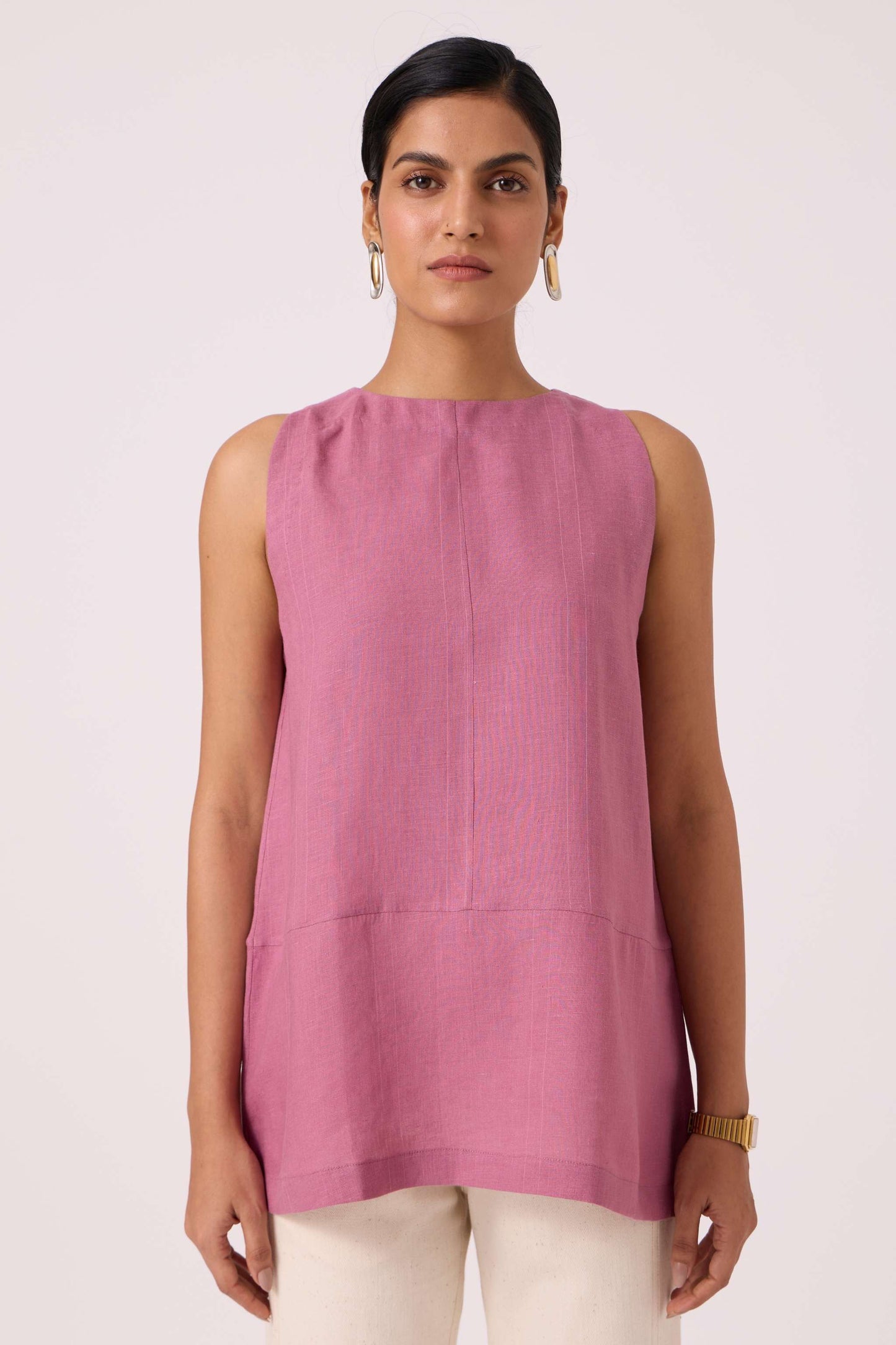 Eyre Lilac Linen Top