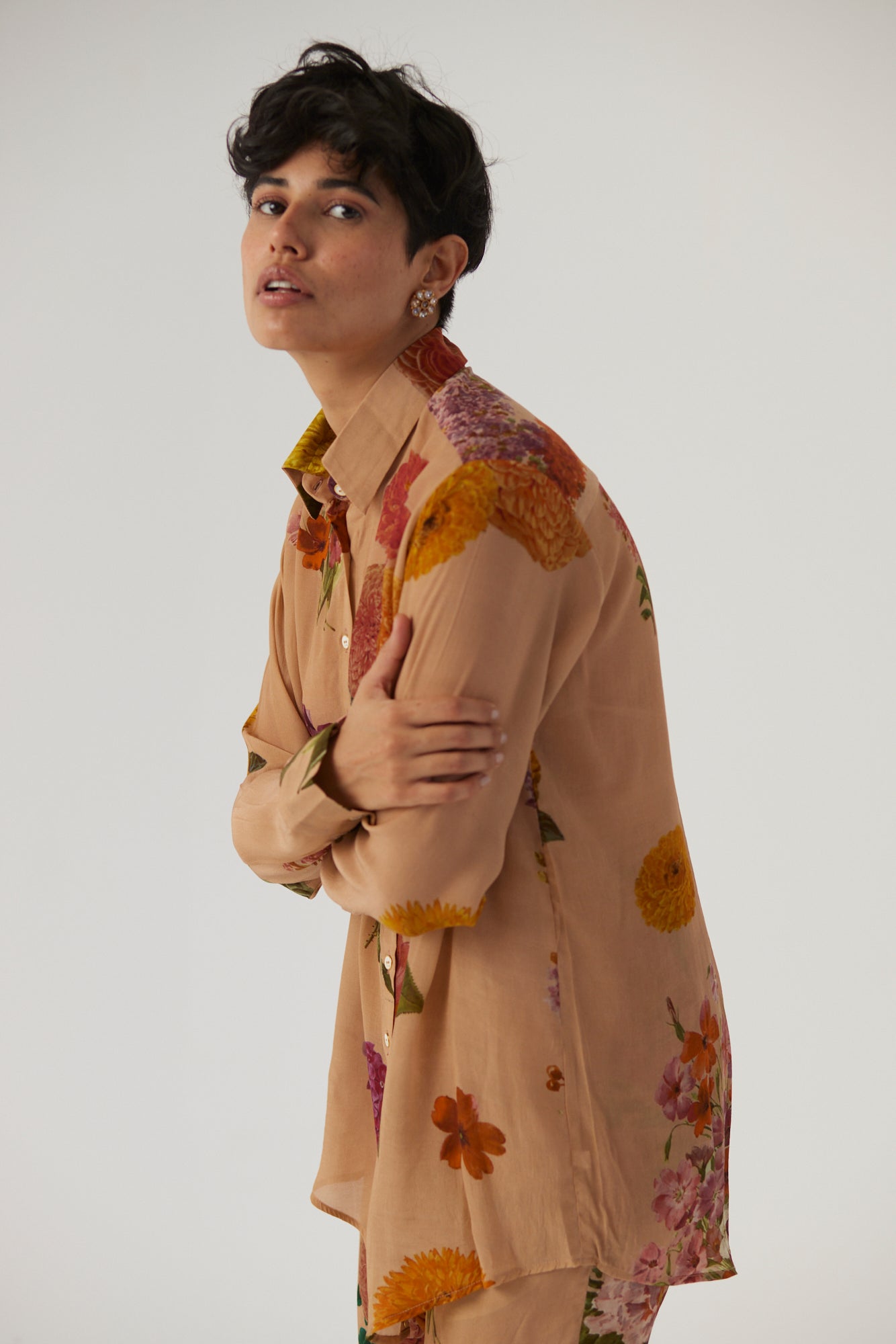 Vintage Garden Crepe Coord Set