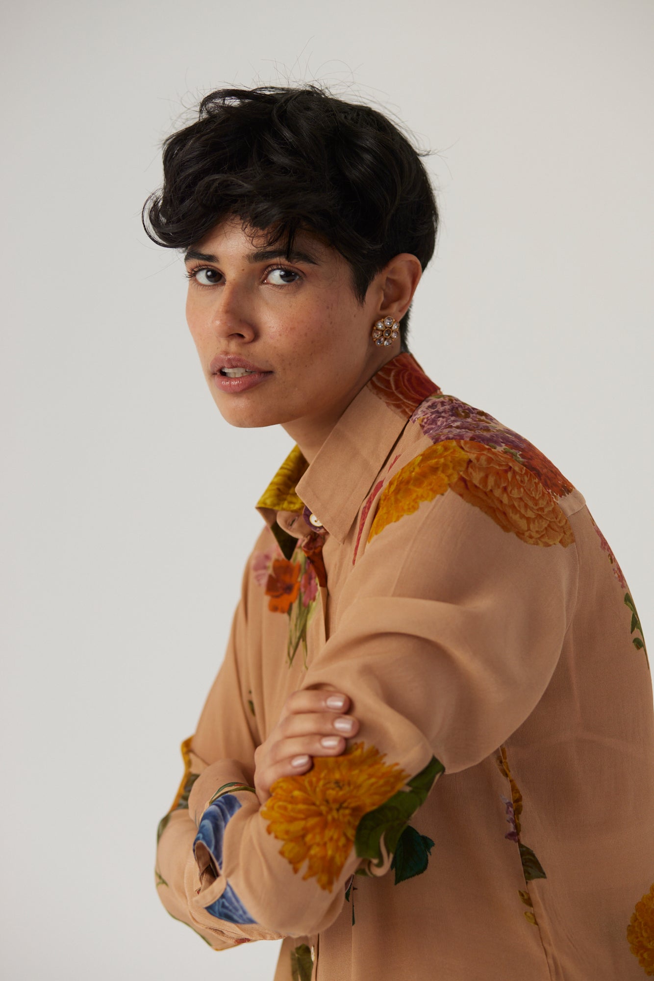 Vintage Garden Crepe Coord Set