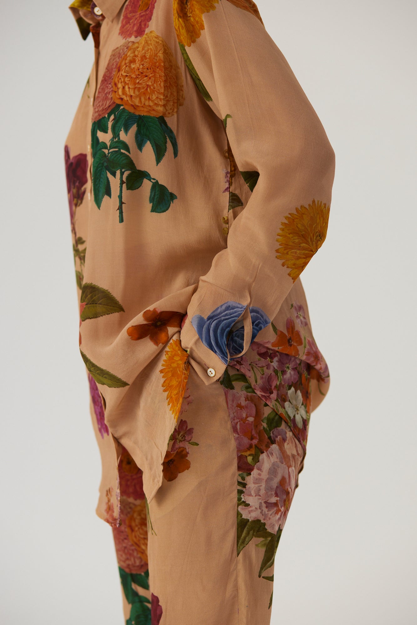 Vintage Garden Crepe Coord Set