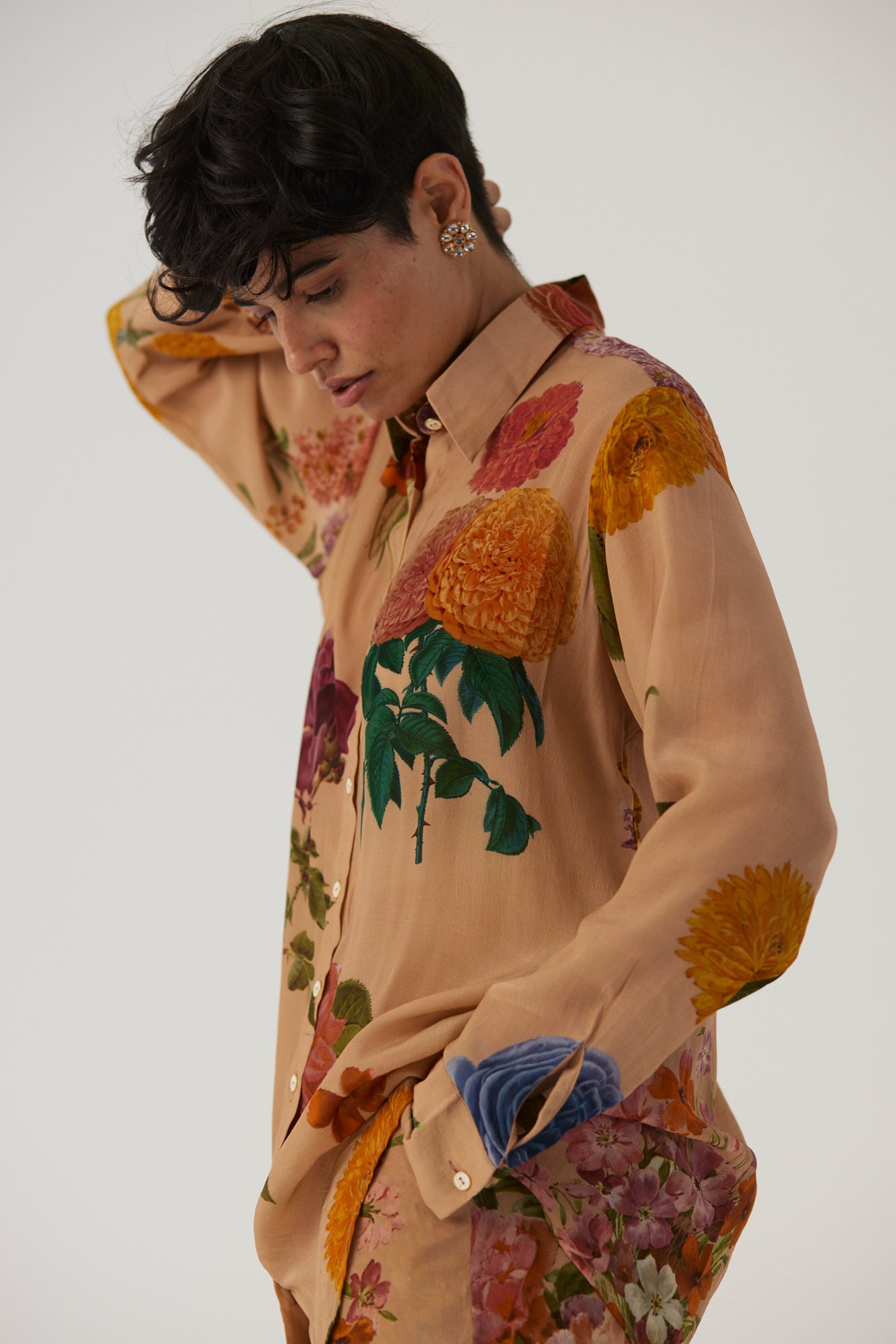 Vintage Garden Crepe Coord Set