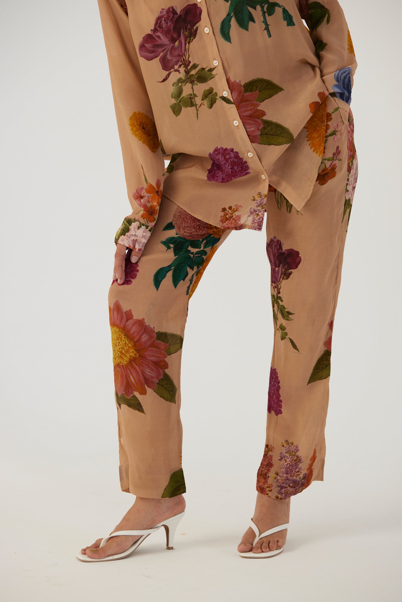 Vintage Garden Crepe Coord Set