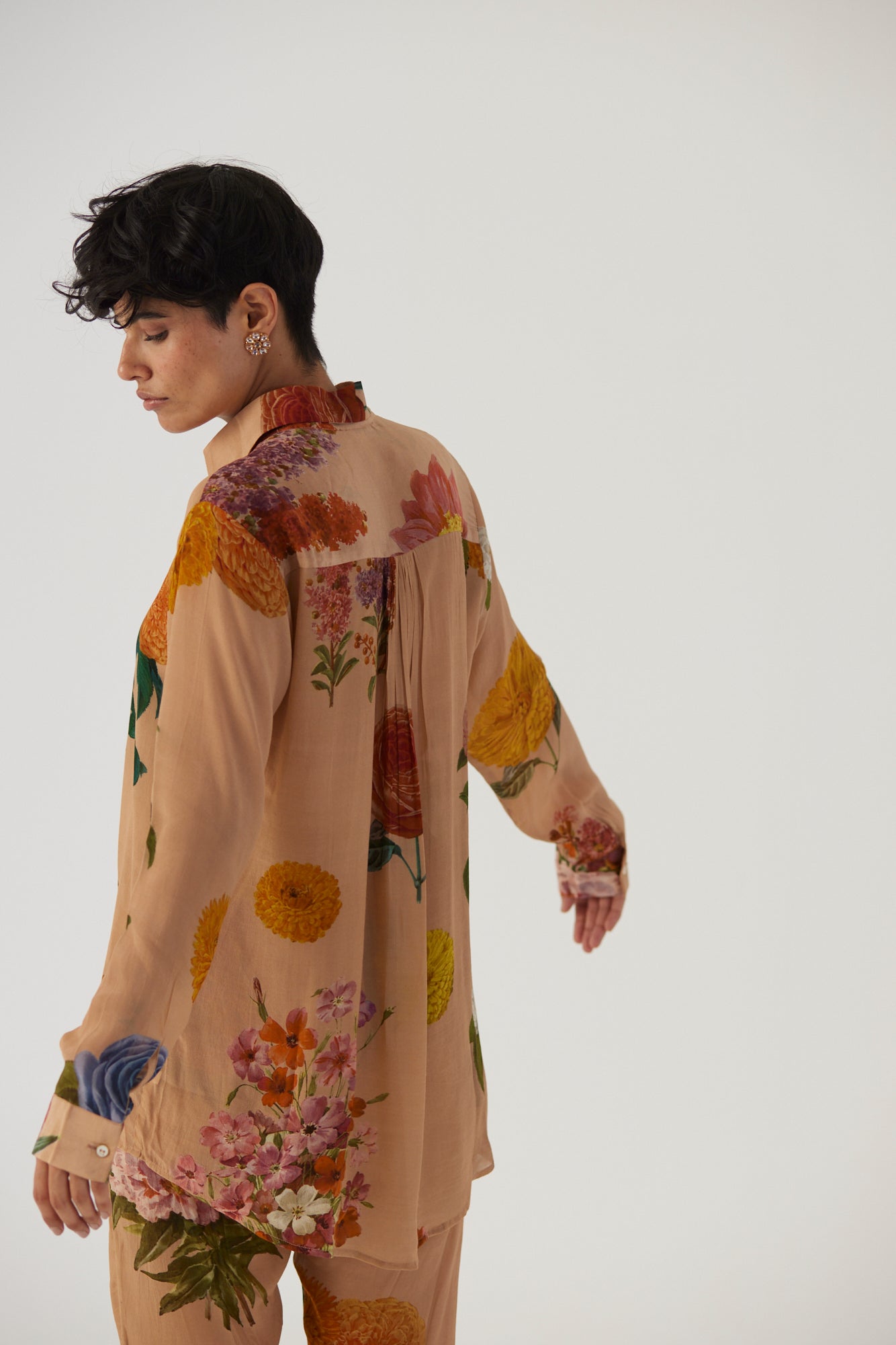 Vintage Garden Crepe Coord Set