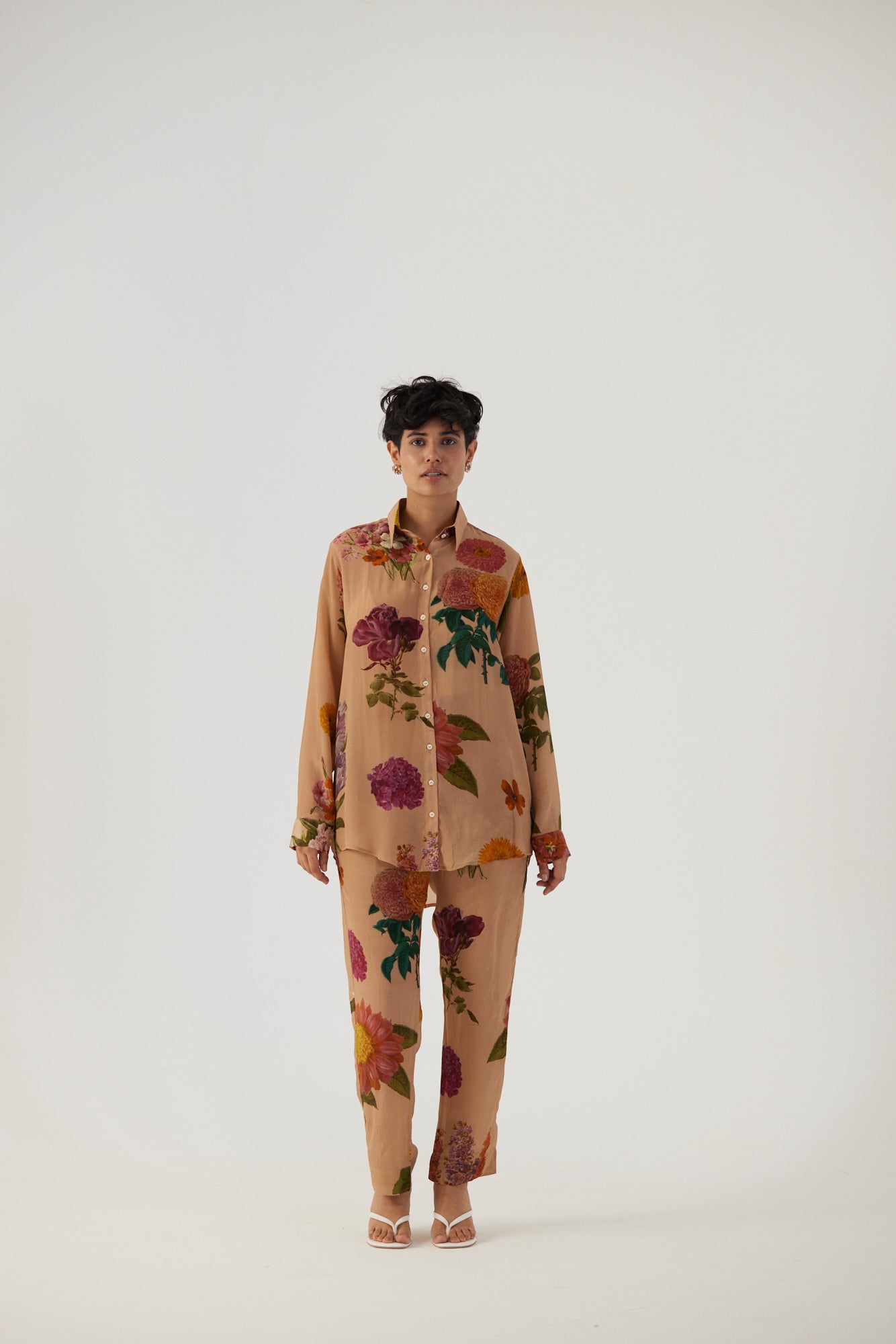 Vintage Garden Crepe Coord Set