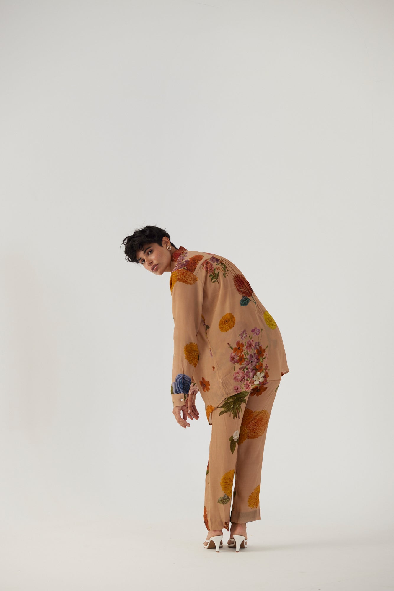 Vintage Garden Crepe Coord Set