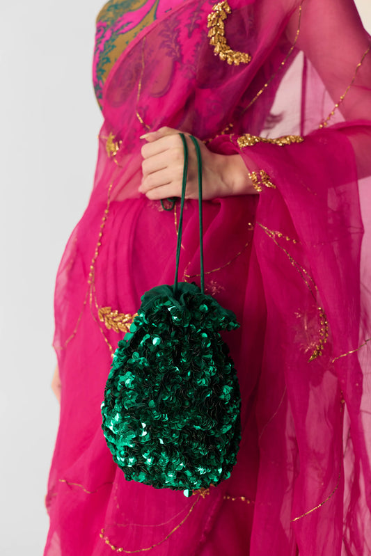 Green Sequin Bag