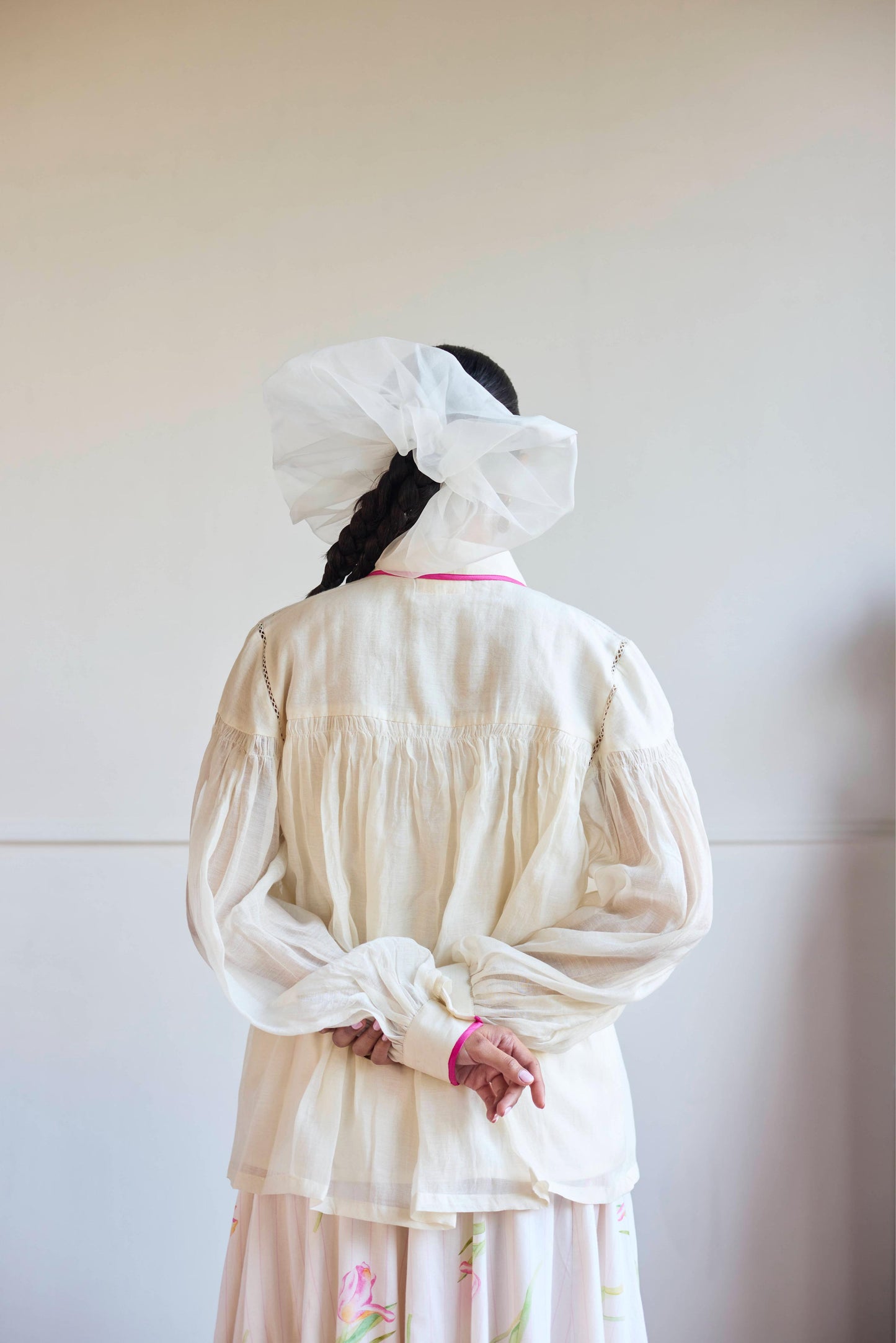 Ivory Smocking Shirt