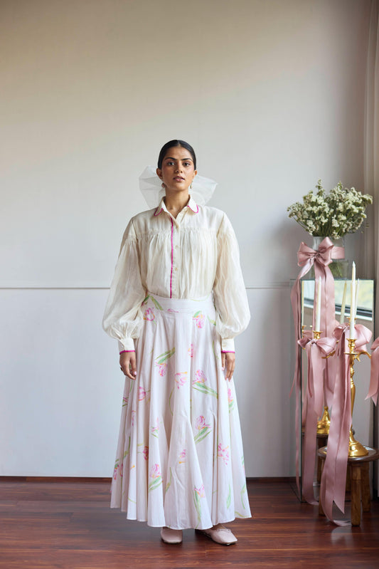 Tulip Ivory Skirt