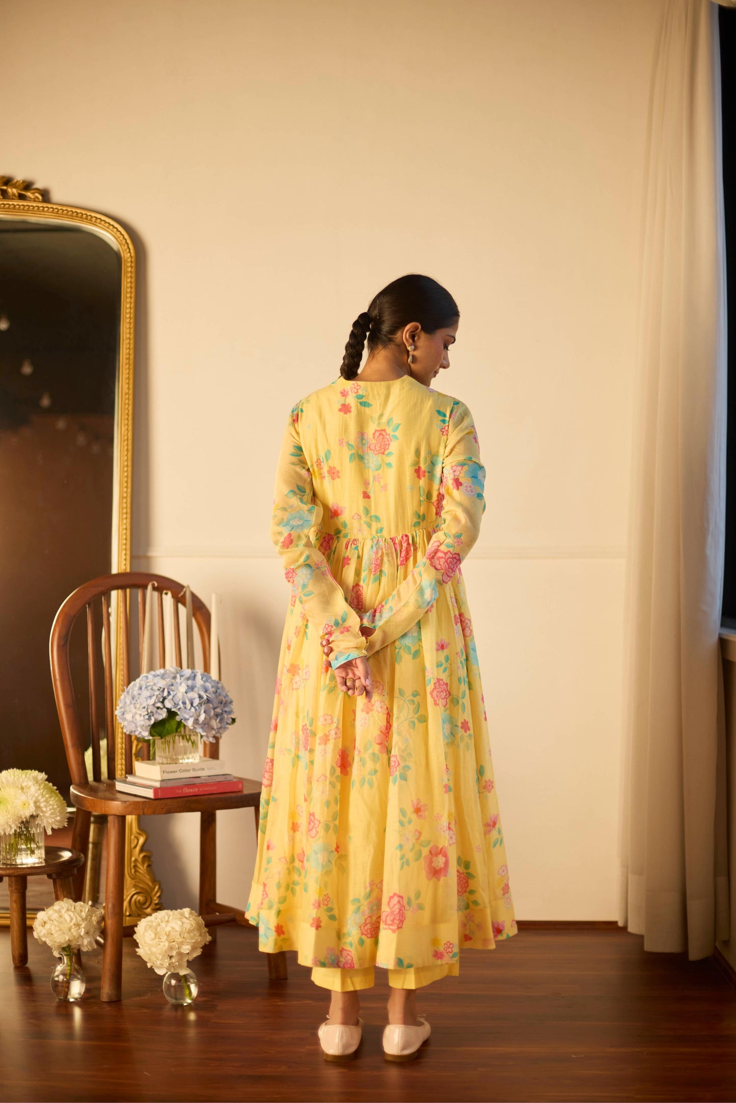 Lemon Florette Anarkali