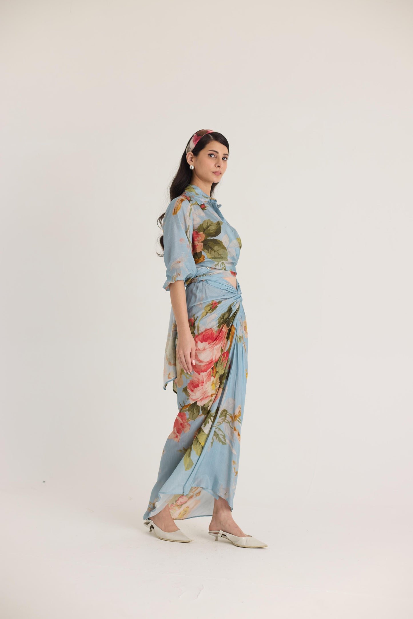 Taffy Tie-up Top & Skirt Set