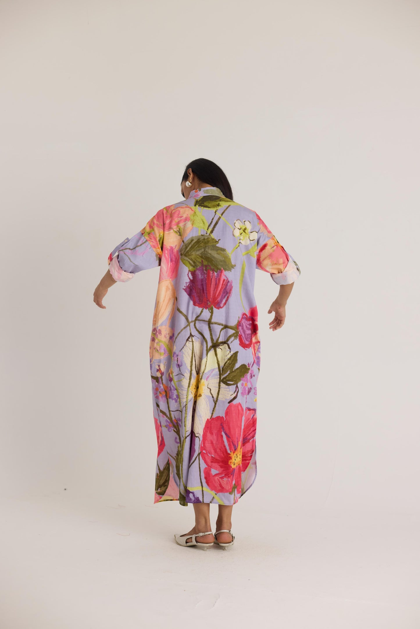 Dolly Purple Shirt Dress