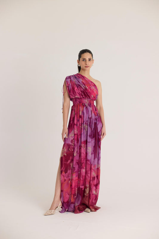 Violet One Shoulder Dress