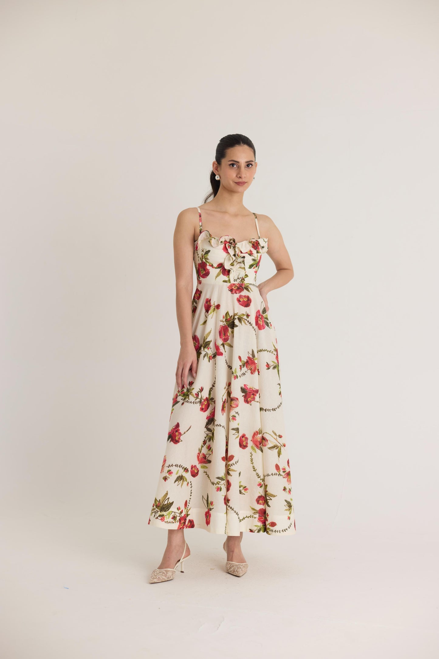 Rosita Cotton Frill Dress