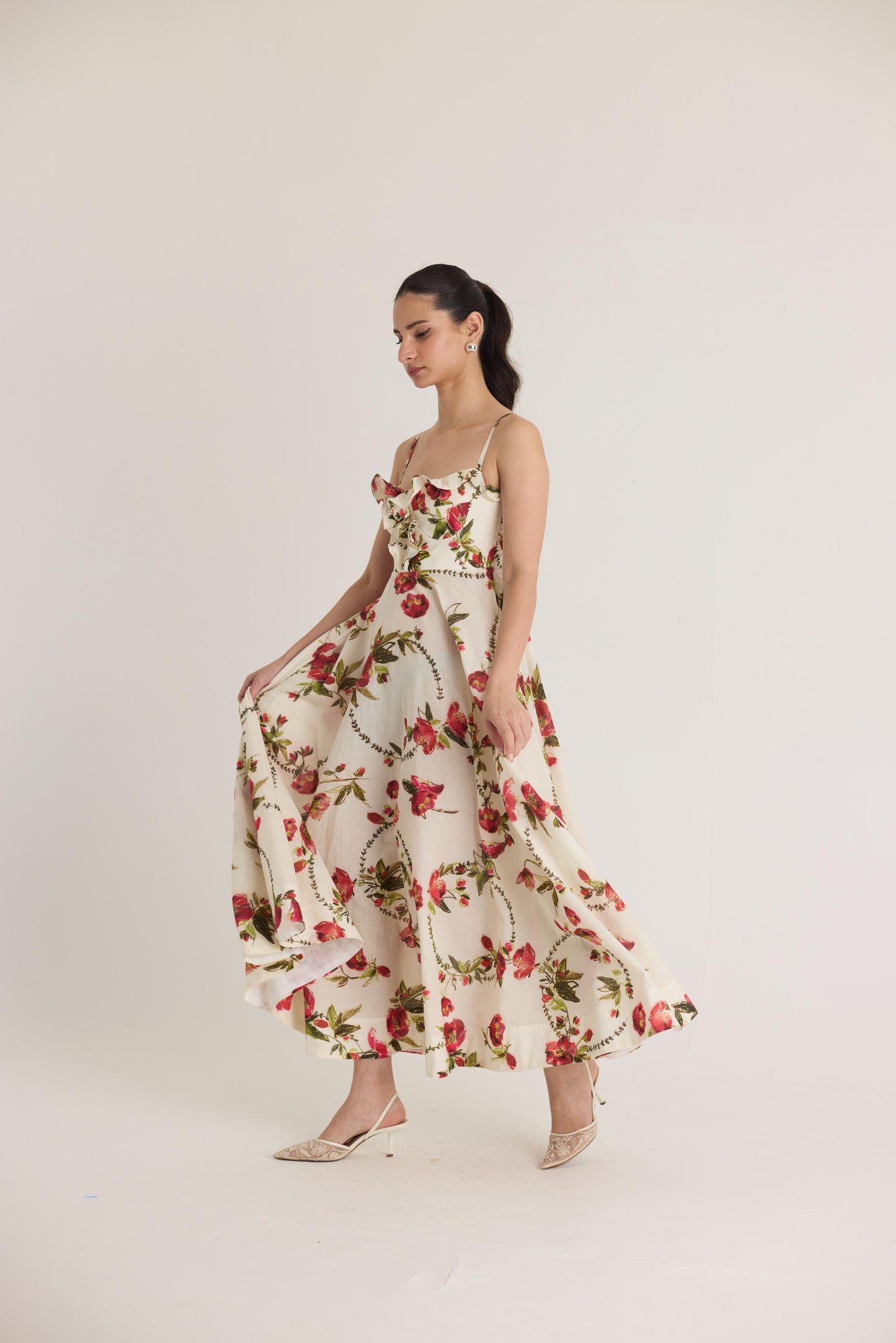 Rosita Cotton Frill Dress