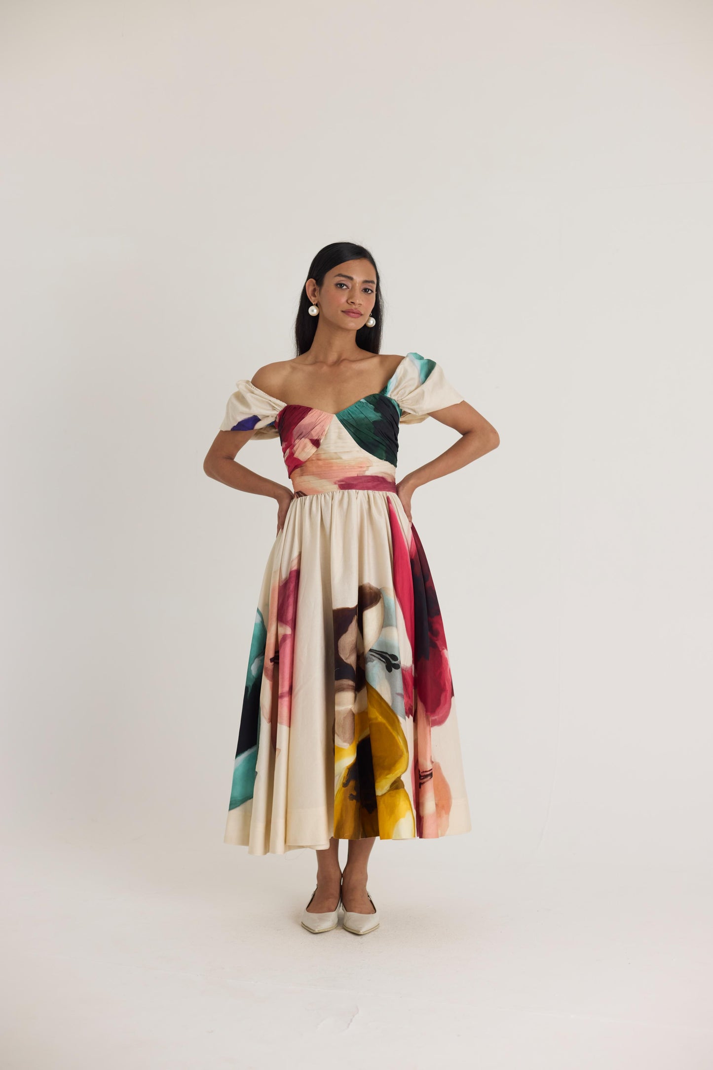 Lila Puff Sleeve Dress