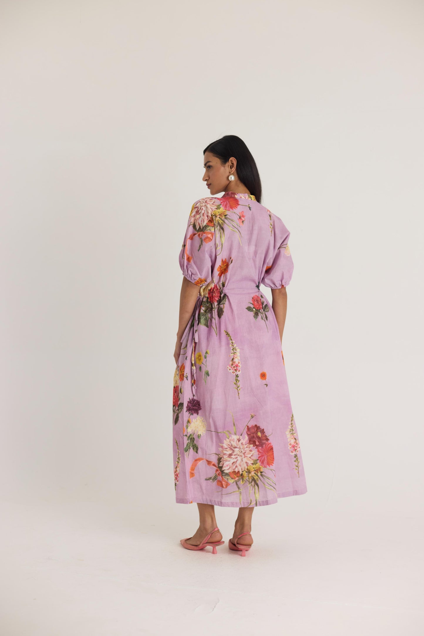 Giggle Berry  Lilac Side Tie Up Dress