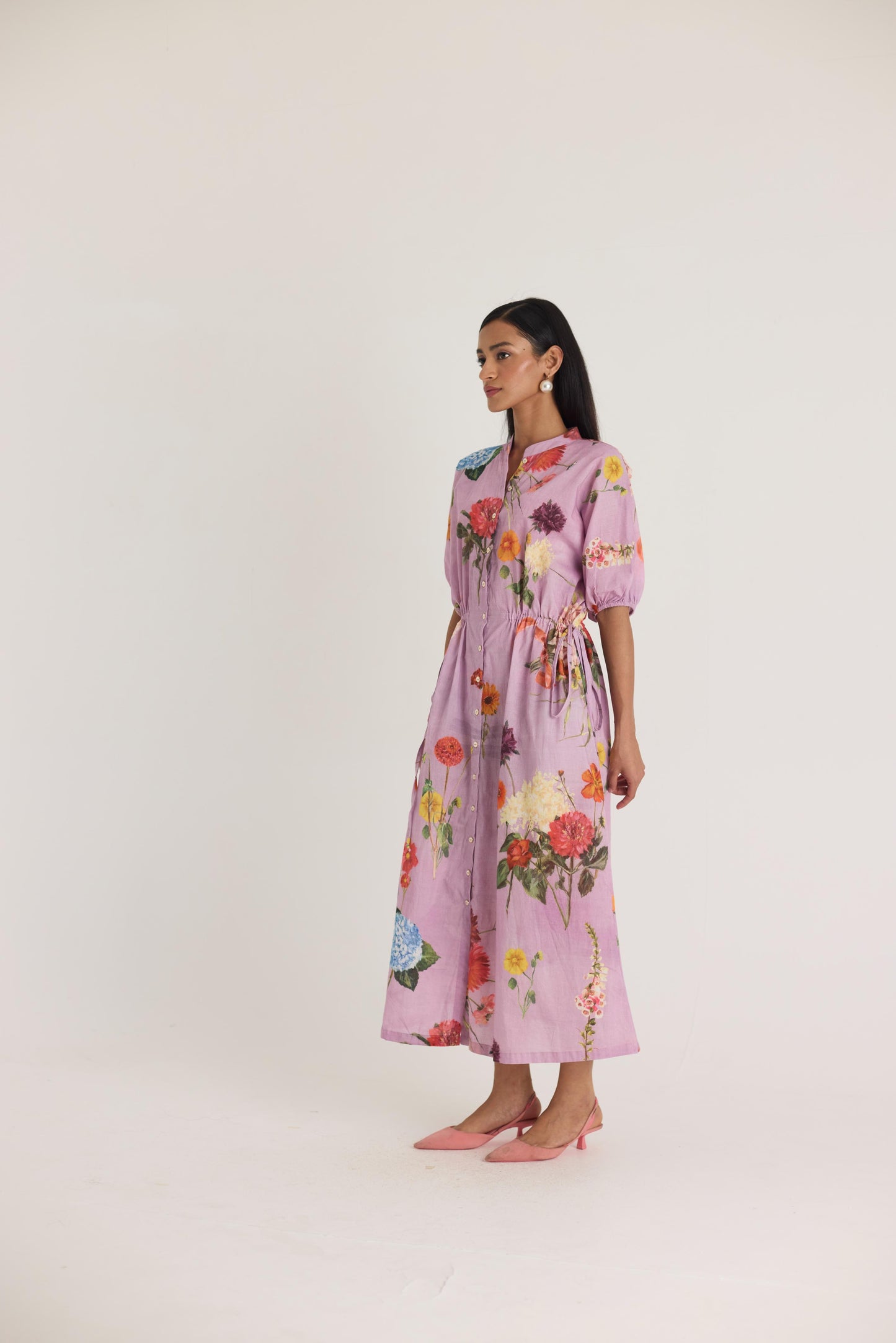 Giggle Berry  Lilac Side Tie Up Dress