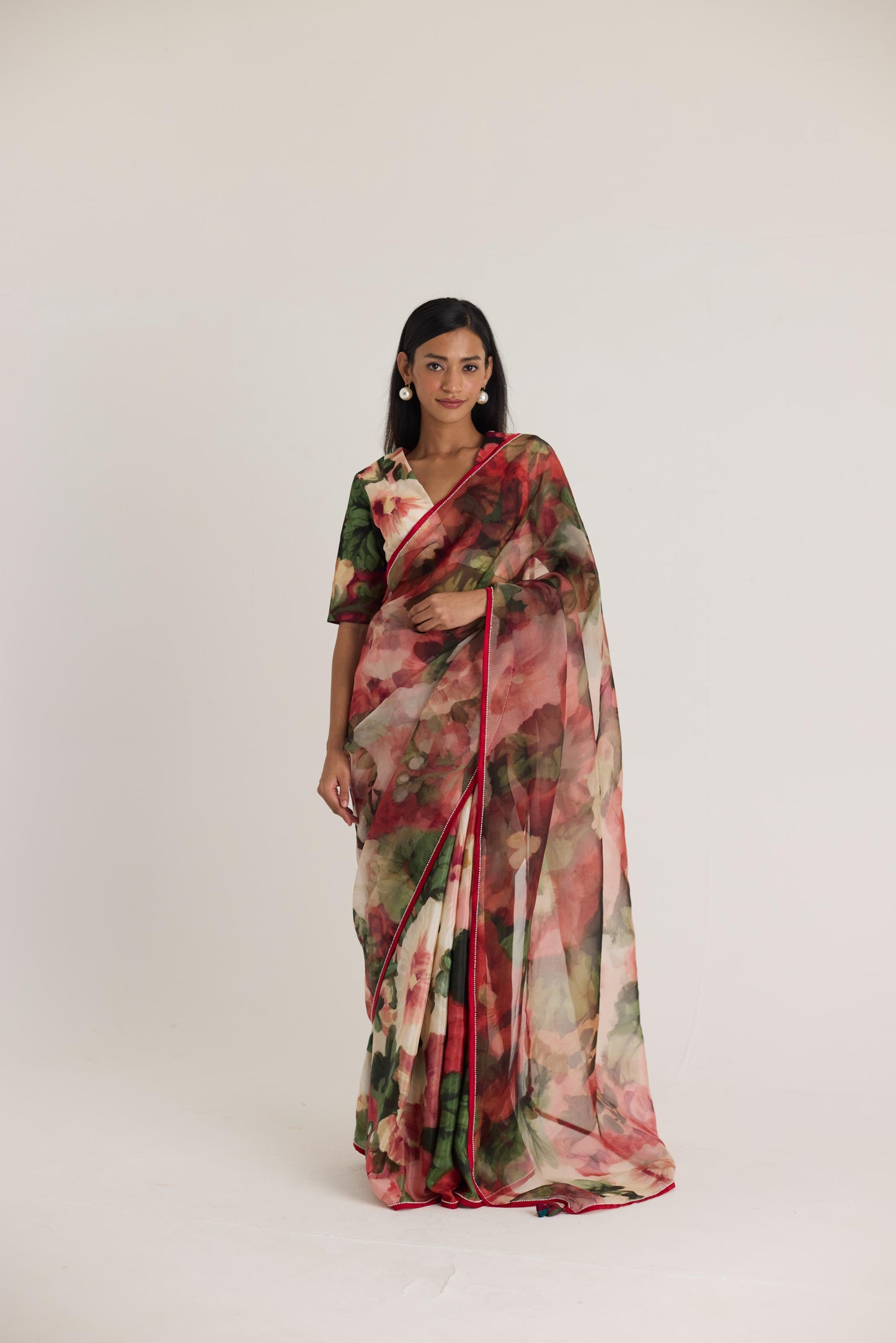 Scarlett  Silk Organza Saree