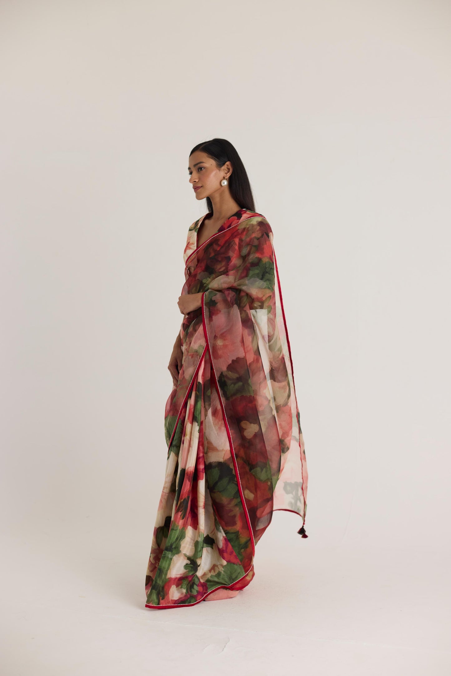 Scarlett  Silk Organza Saree