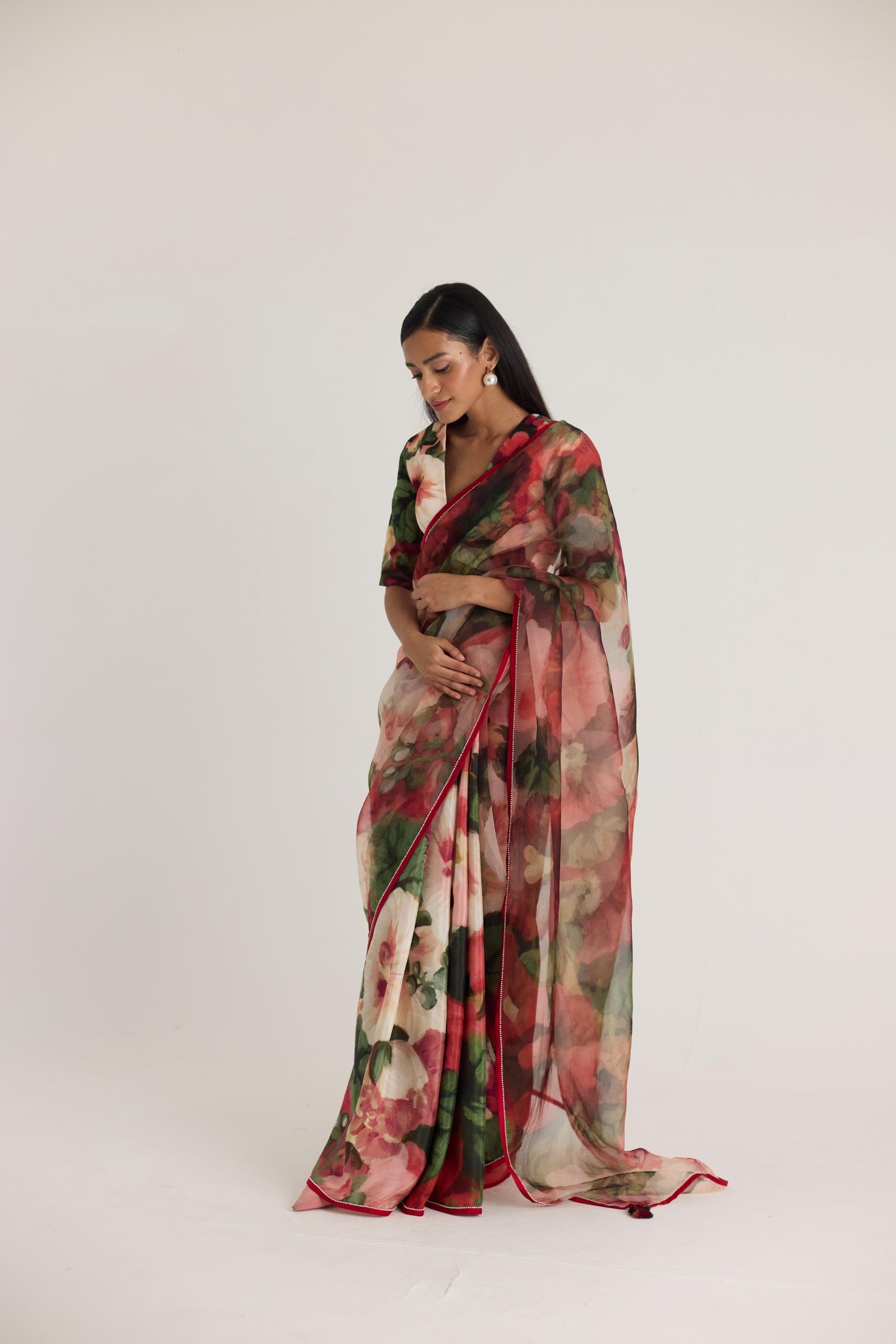 Scarlett  Silk Organza Saree