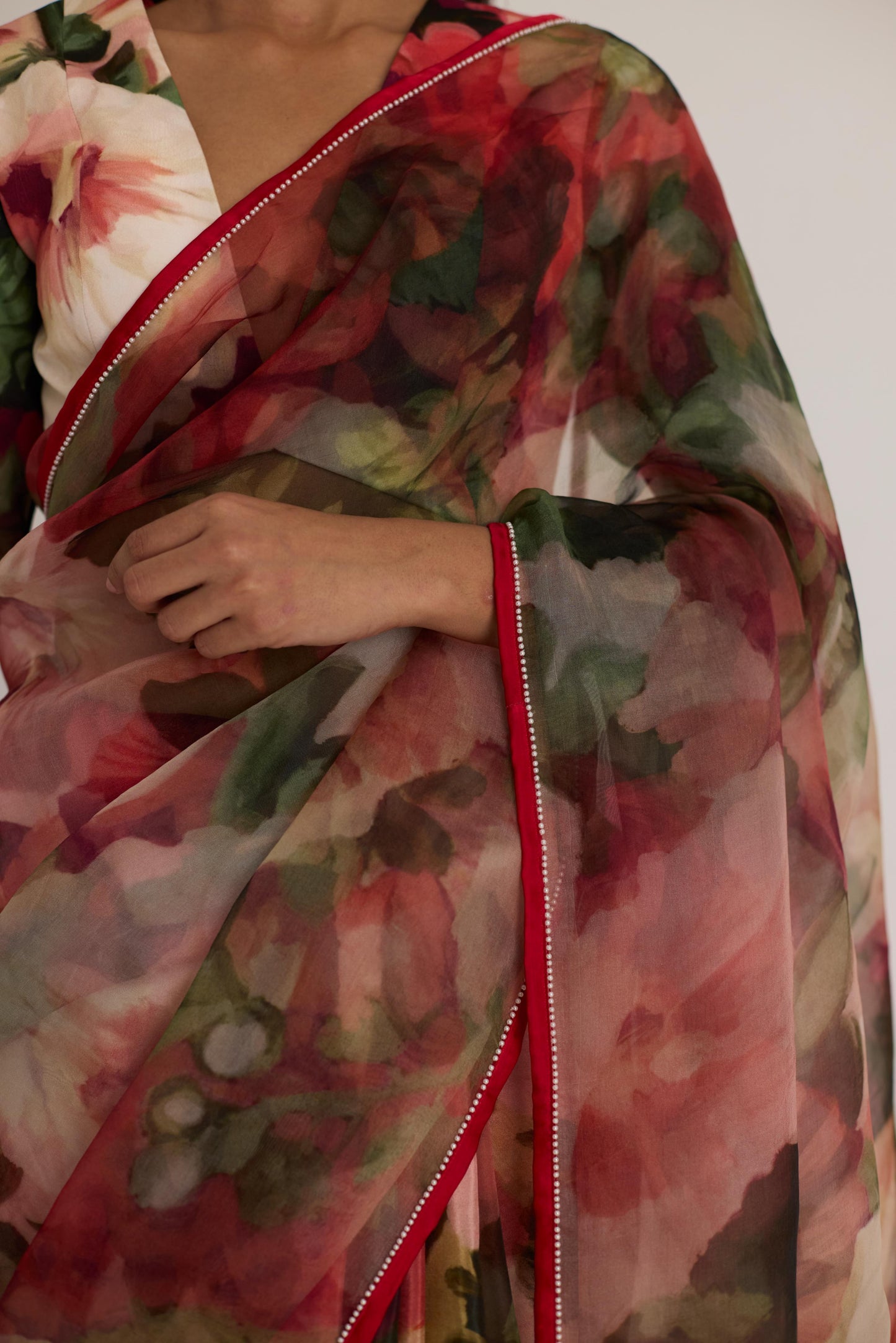 Scarlett  Silk Organza Saree