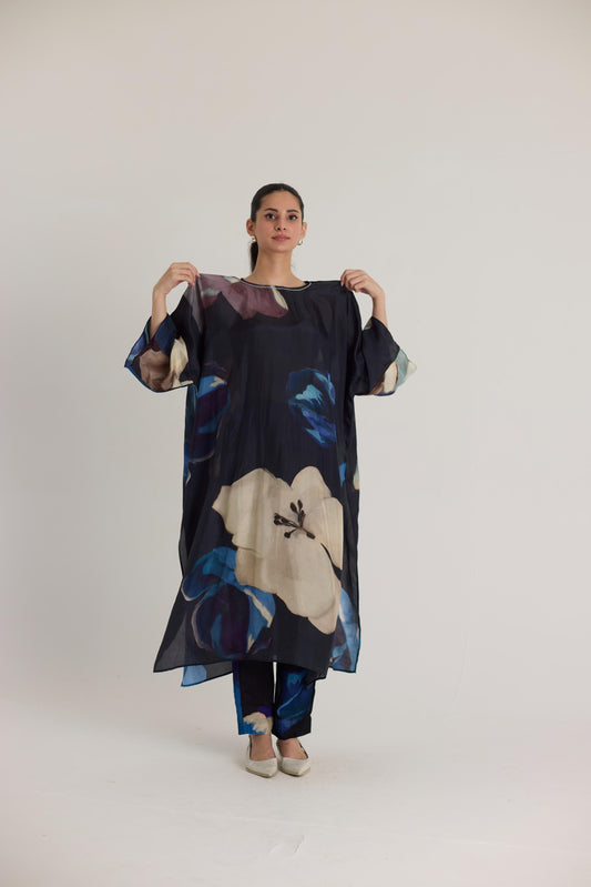Rocco Silk Kaftan Set