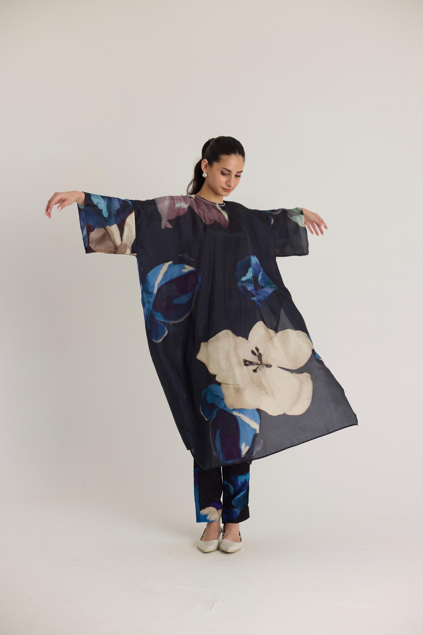 Rocco Silk Kaftan Set