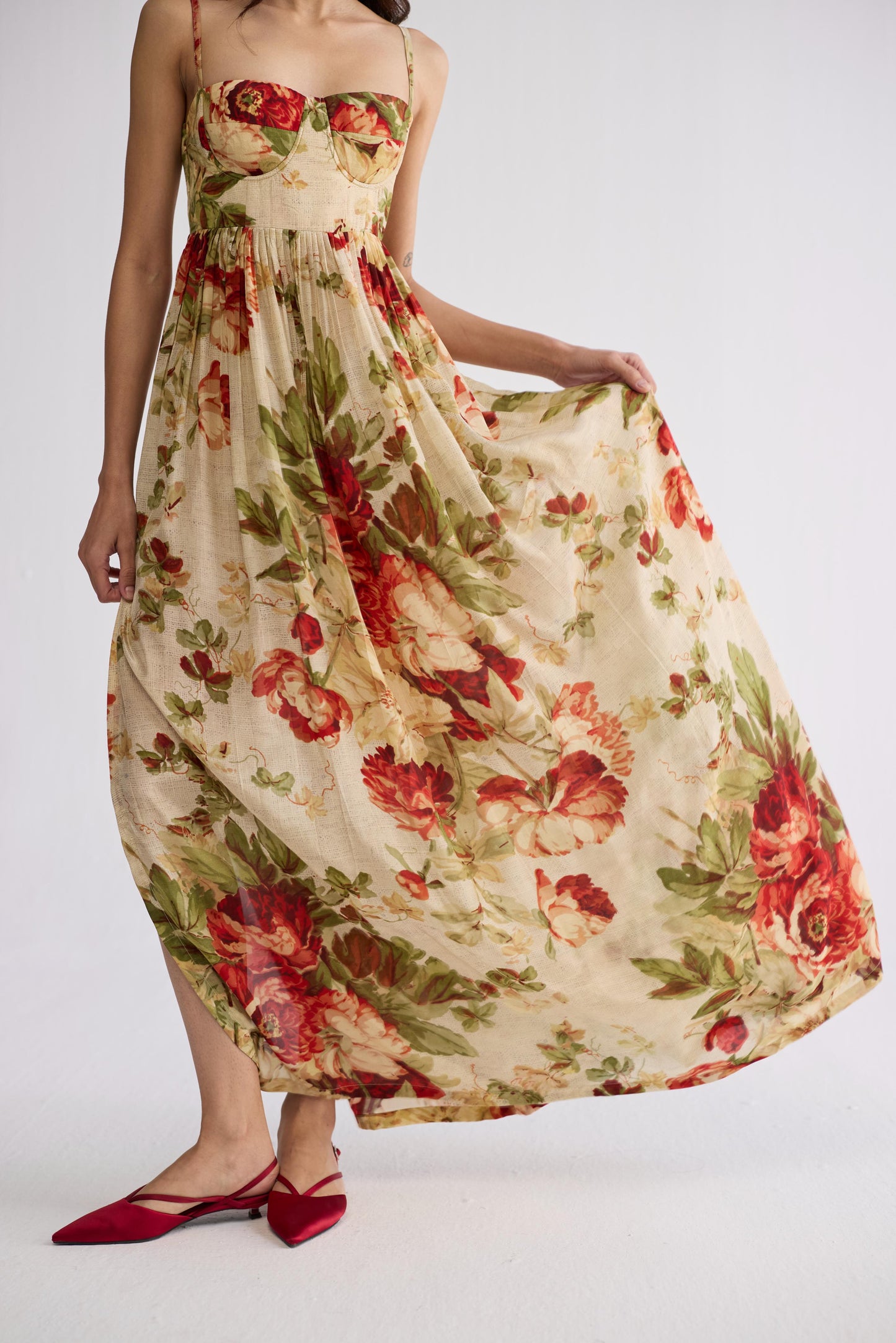 SAMA CREPE BRALETTE DRESS