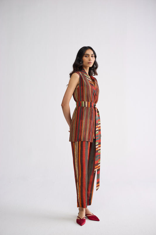 JILIAN PINTUCKS JACKET & PANTS SET