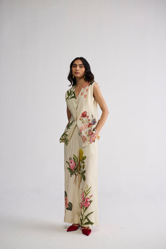 PRIMAVERA PANELLED WAISTCOAT & PANTS SET