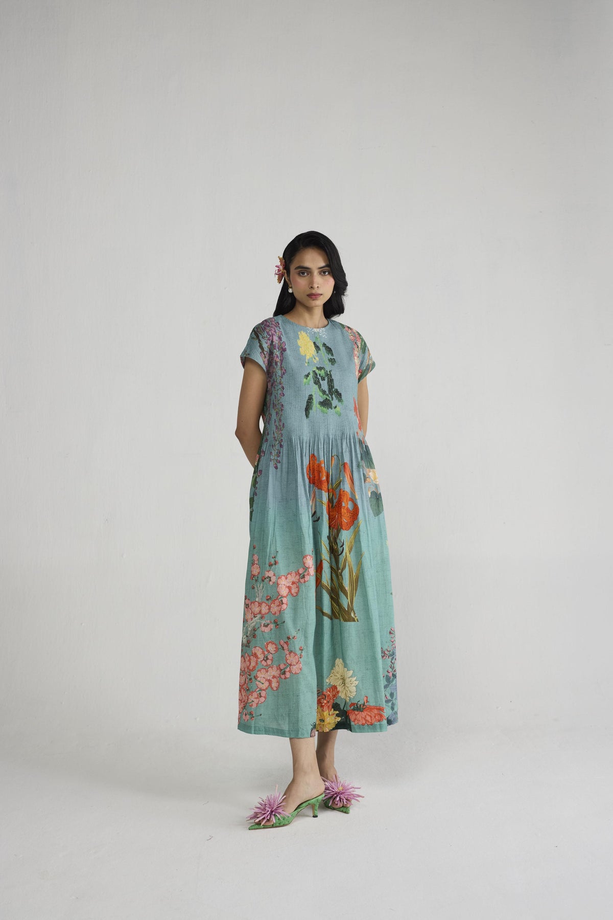 ITSUKI PINTUCKS DRESS