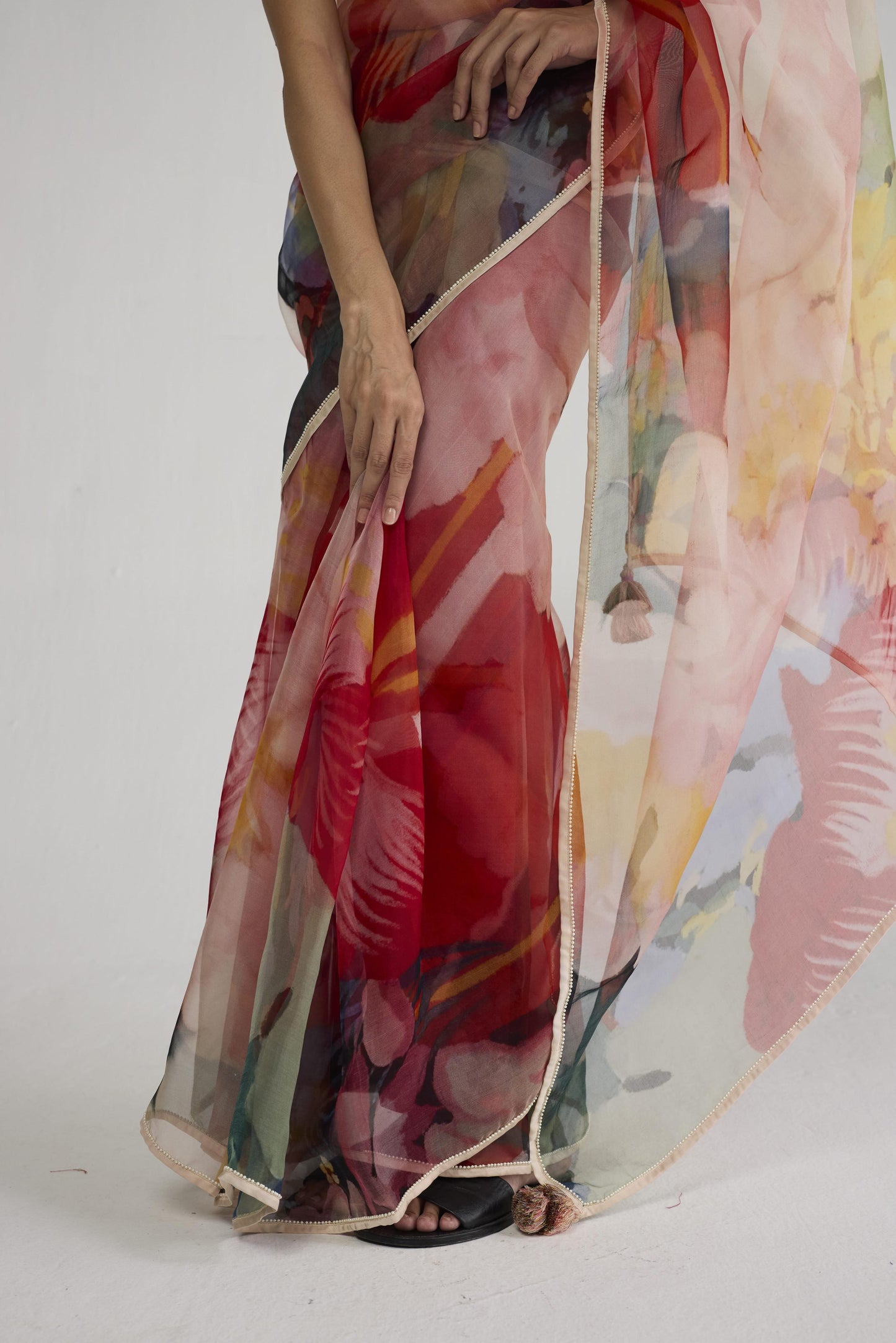 OBU ORGANZA SAREE