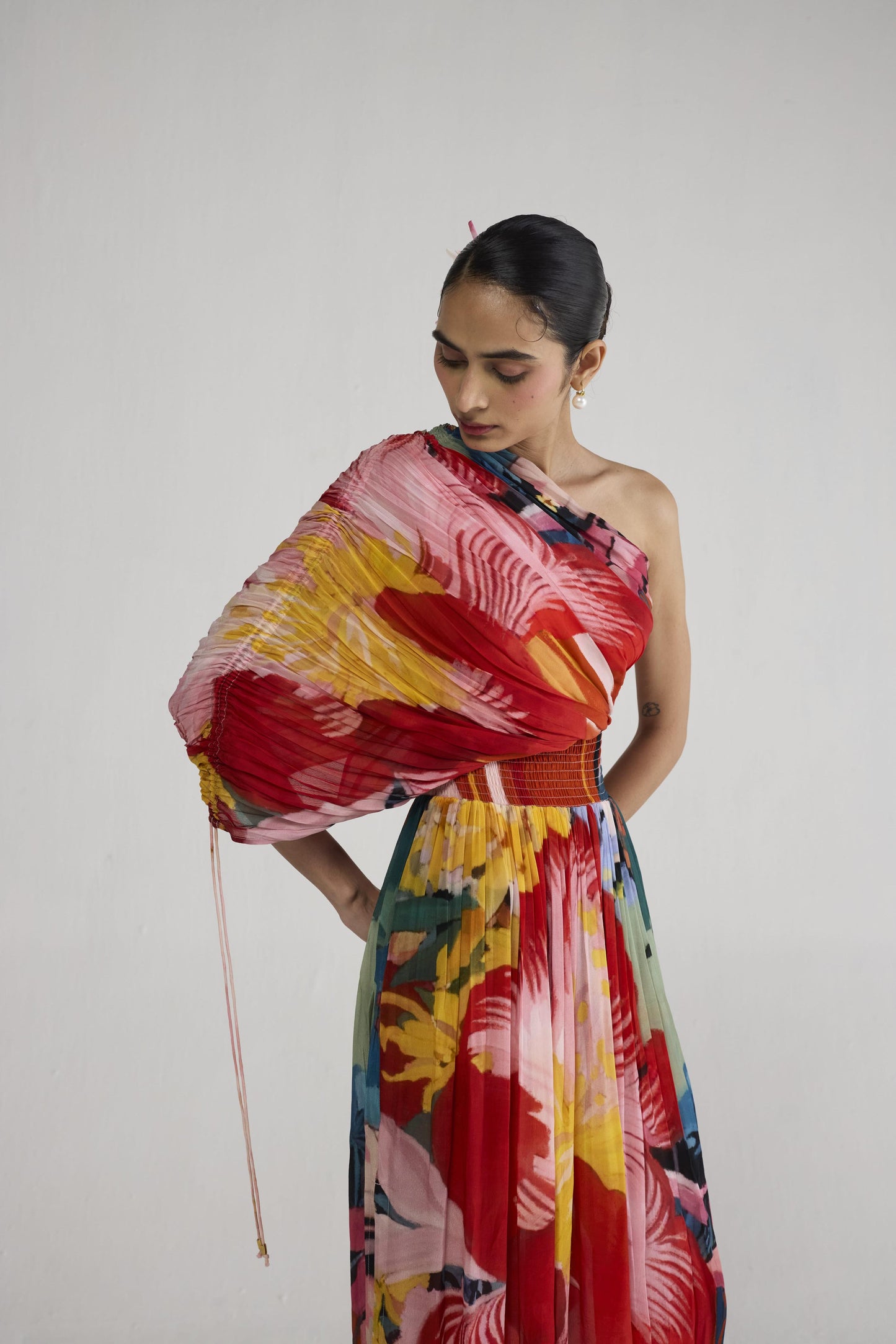 OBU ONE SHOULDER DRESS