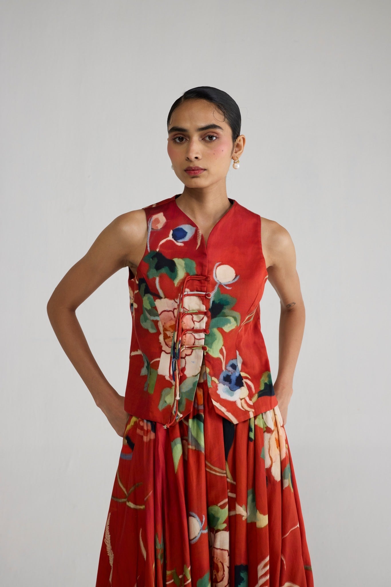 BARA WAISTCOAT & SKIRT SET
