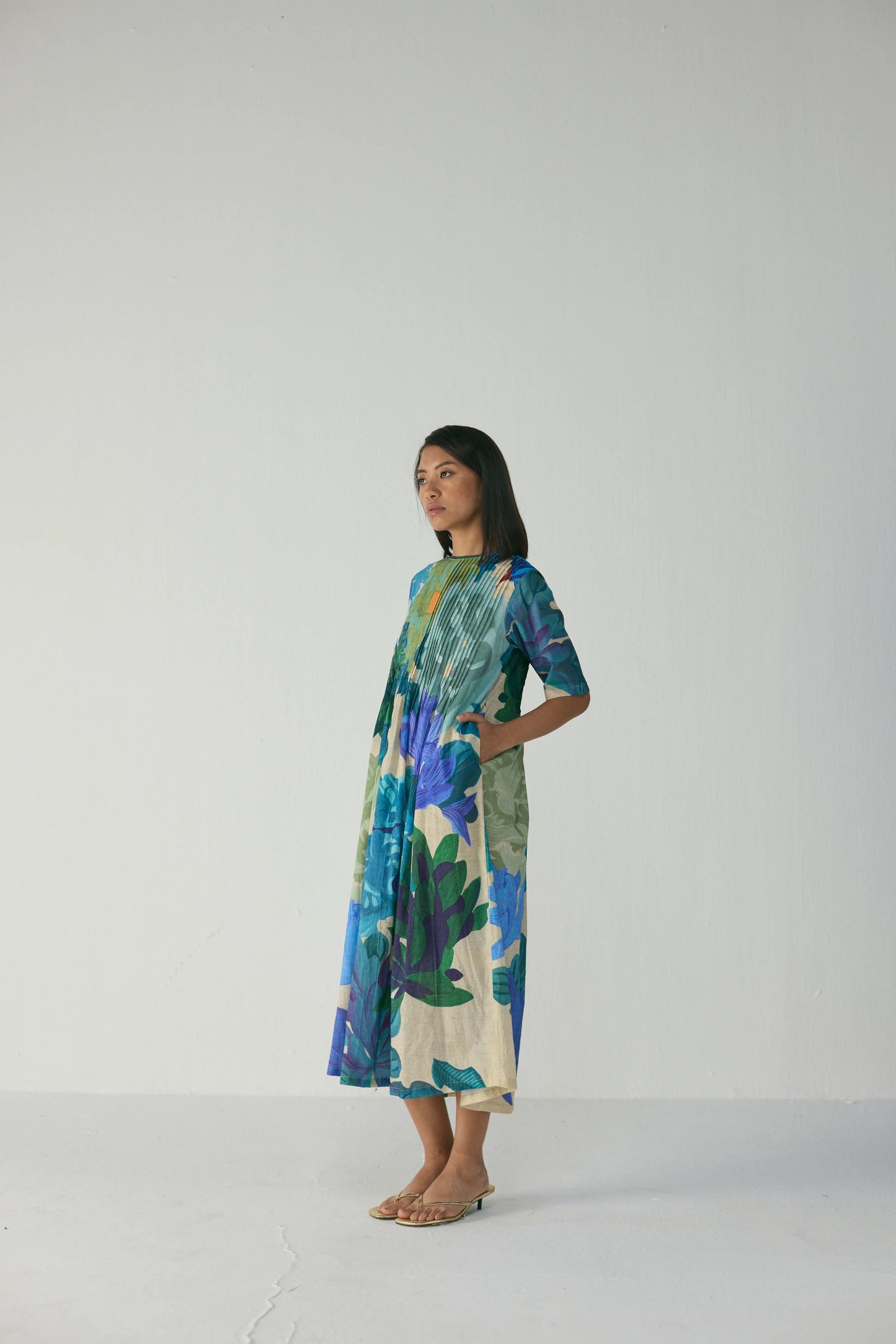 Garden Party Pintucks Dress