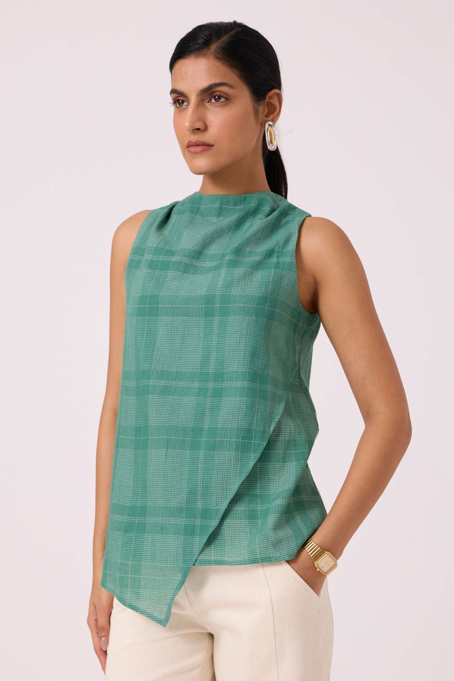Sonya Green Handwoven Top