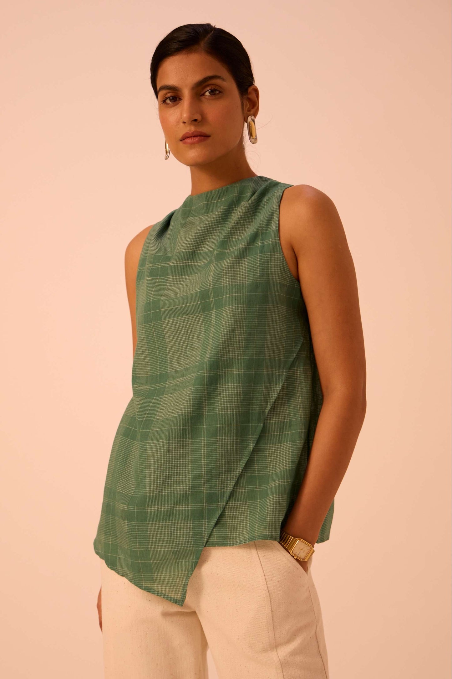 Sonya Green Handwoven Top