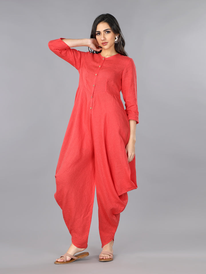 Salsa Linen Cowl Jumpsuit