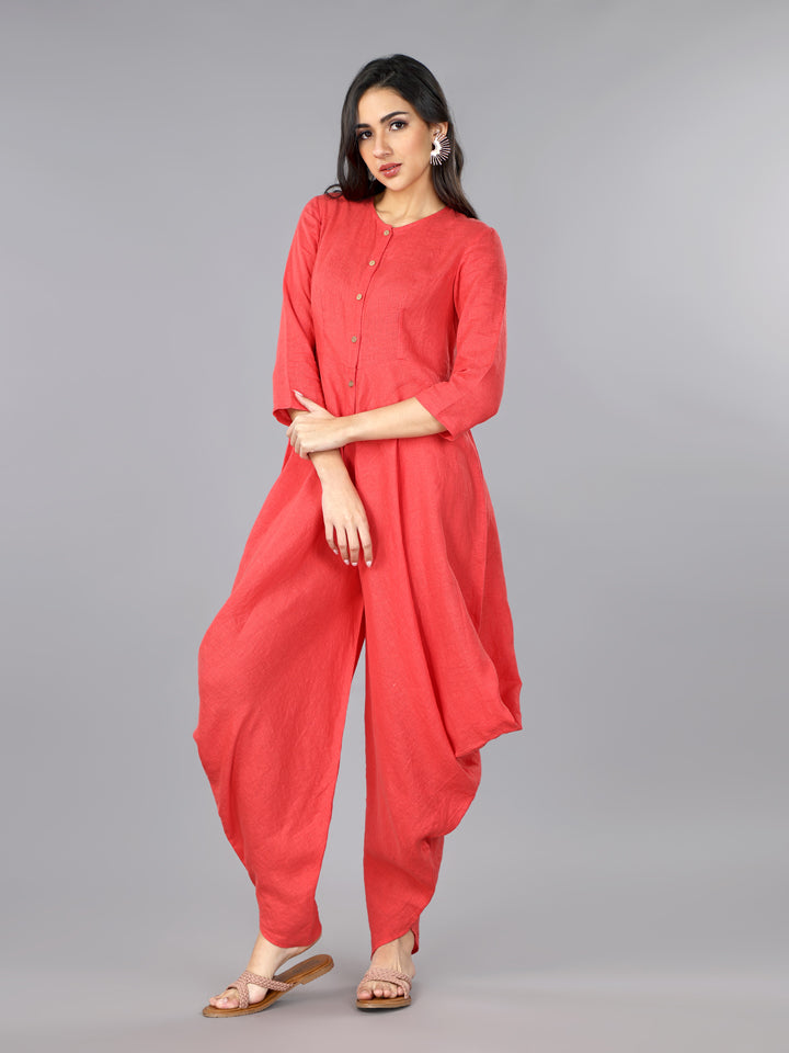 Salsa Linen Cowl Jumpsuit