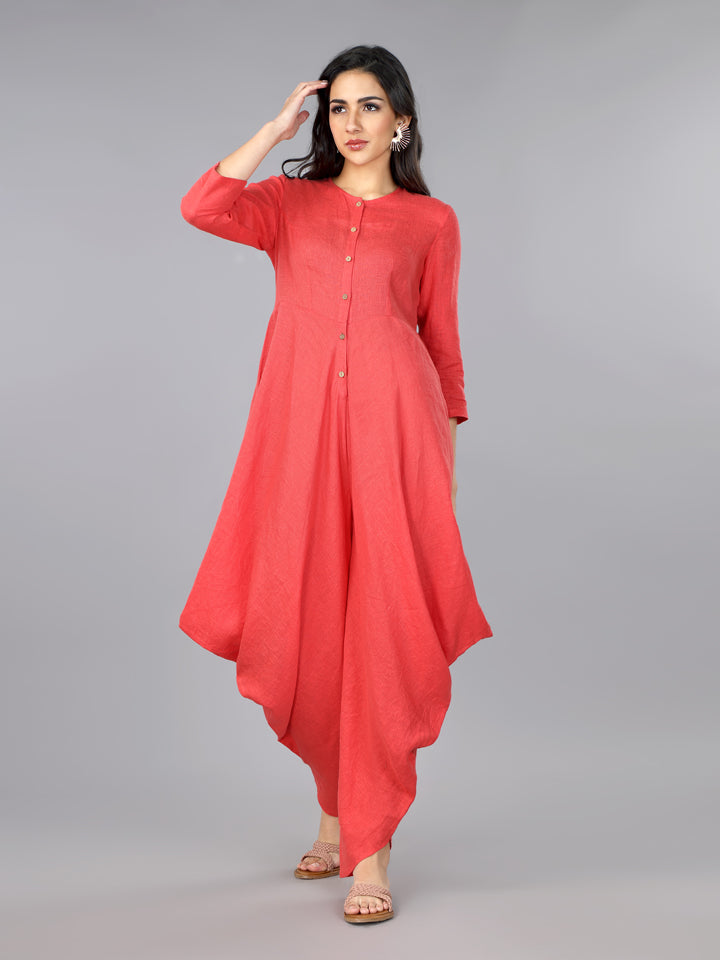 Salsa Linen Cowl Jumpsuit