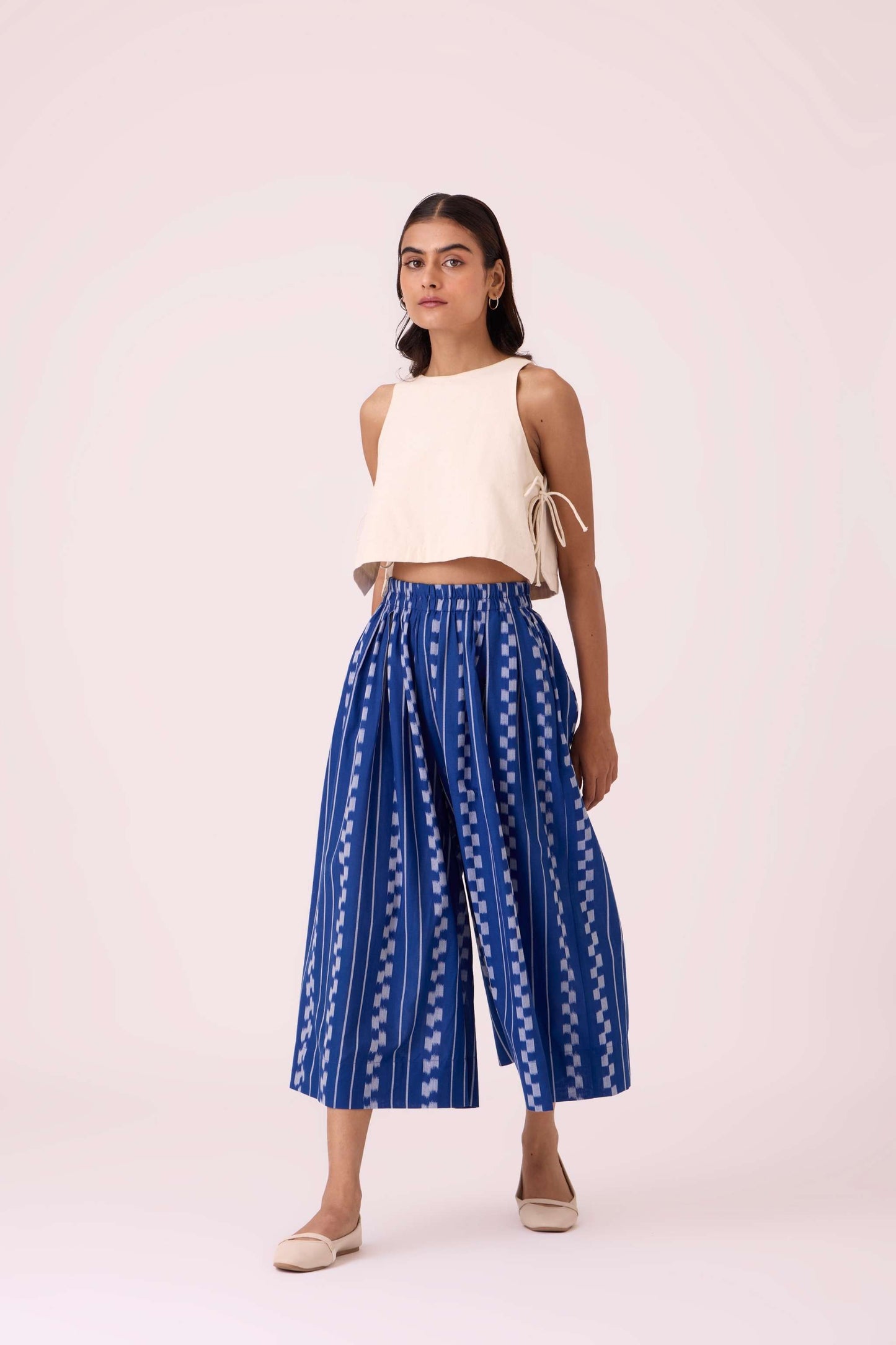 Douglas Blue Striped Ikat Pants